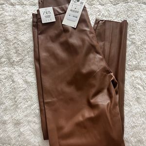 Coco Leather ankle pants